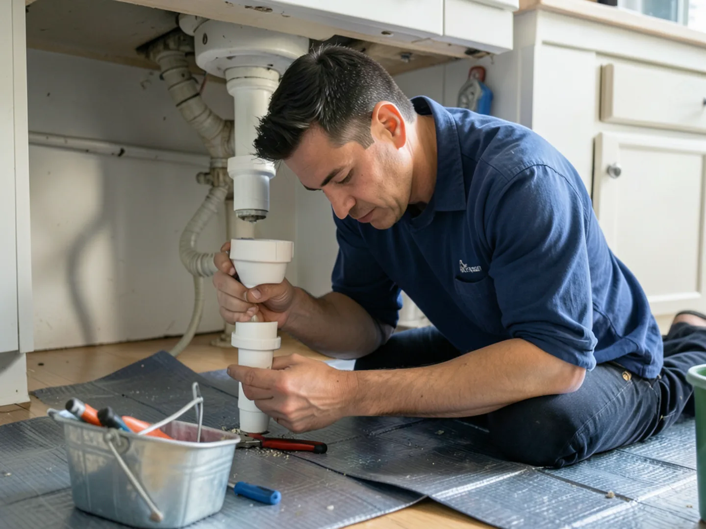 Clogged kitchen sink drain clearing - Plumbing Services Upland CA