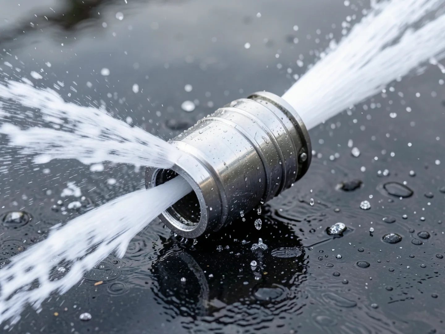 High pressure water jet nozzle spraying - Plumbing Services Upland CA
