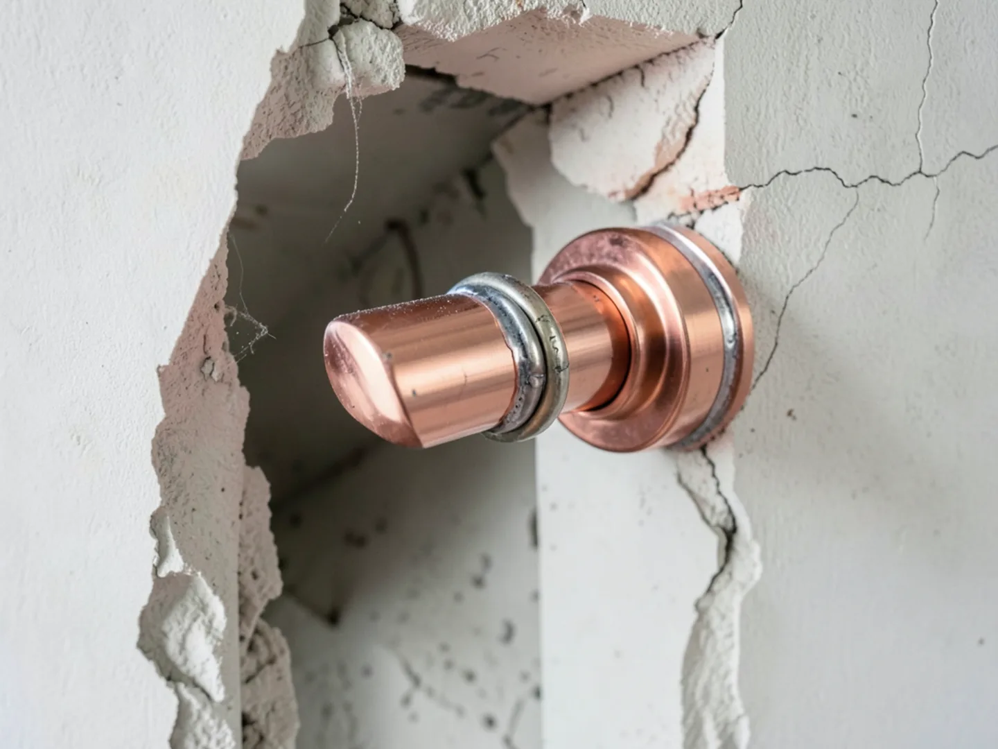 Copper pipe repair with new coupling - Plumbing Services Upland CA