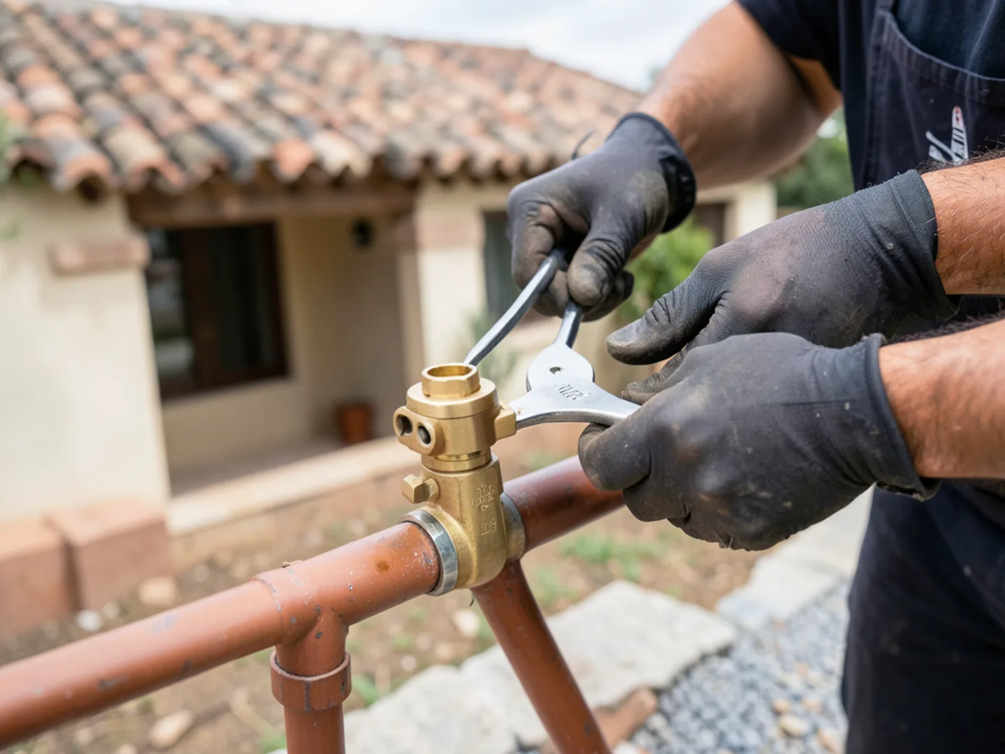 Replacing suburban water pressure regulator - Plumbing Services Upland CA