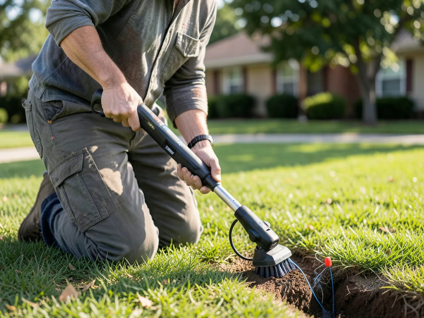Locating camera sonde with handheld wand - Plumbing Services Upland CA